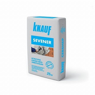 Кнауф Севенер, Штукатурно-клеевая смесь универсальная, для теплоизоляции, 25кг 