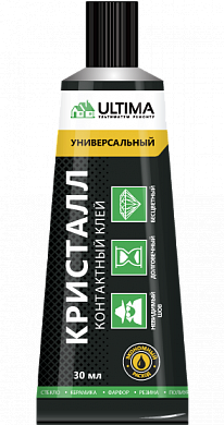 Ultima Кристалл, 30мл, клей контактный прозрачный 