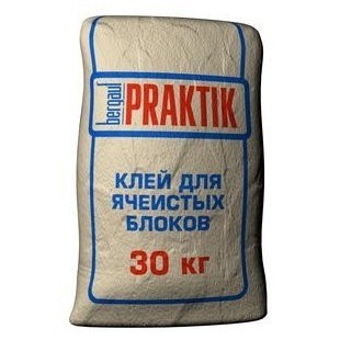 Bergauf Praktik, клей для ячеистых блоков, 30 кг