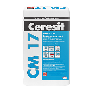 Ceresit CM 17/5, Клей для плитки высокоэластичный, 5кг