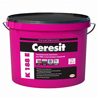 Ceresit K 188E/5, Клей для ПВХ, текстильных, каучуковых покрытий, 5кг