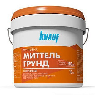 Кнауф Миттельгрунд, грунтовка (концентрат) для впитывающих оснований, 10кг 