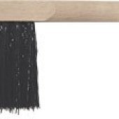 Щетка-сметка 3-х рядная 350 мм, искуств. щетина, деревян. ручка