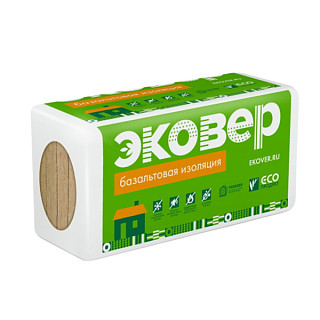 Эковер 80 Вент-Фасад /50мм (1000х600х50мм) 4,8м2 / 0,24м3 /8плит
