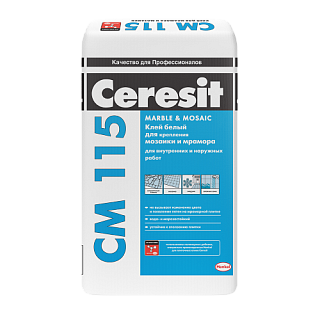 Ceresit CM 115/5, клей белый для мозаики, 5 кг