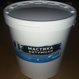 Мастика битумная ГидроSTOP Универсальная, для фундамента, 20л