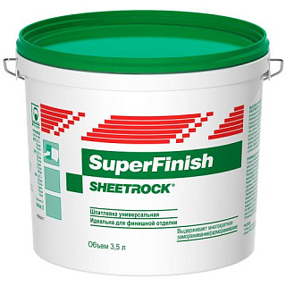 Danogips "SuperFinish" (Sheetrock) 3л/5кг, Шпаклёвка готовая финишная