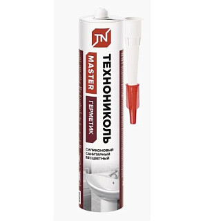 Герметик ТЕХНОНИКОЛЬ, силиконовый санитарный, бесцветный, 280 ml  /12/