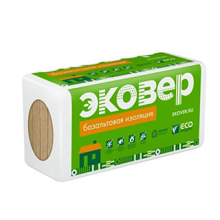 Эковер 100 Экофасад Стандарт /50мм (1000х600х50мм) 4,8м2 / 0,24м3 /8плит