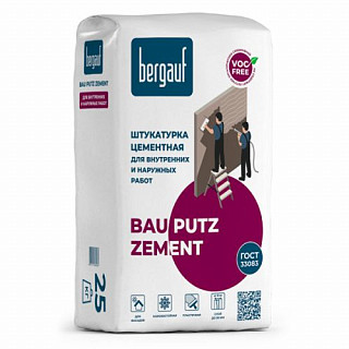 Bergauf Bau Putz Zement, штукатурка цементная фасадная, 25 кг