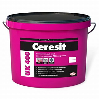 Ceresit UK 400/14, Клей для ПВХ и текстильных покрытий, 14кг