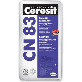 Ceresit CN 83/25, Раствор ремонтный для полов (5-35мм), М360, для высокопрочных стяжек, 25кг
