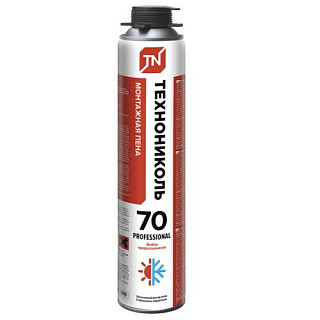 Пена профессиональная ТехноНИКОЛЬ 70 Professional, всесезонная,  890мл / 70л