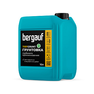 Bergauf- TIEFGRUNT, 10л, Грунтовка глубокого проникновения ЛЕТО-ЗИМА