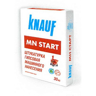Кнауф МН-Старт, Штукатурка гипсовая машинного нанесения, 30кг 