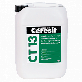 Ceresit CT 13/10, Фасадный гидрофобизатор для защиты от влаги, загрязнения, высолов, 10л