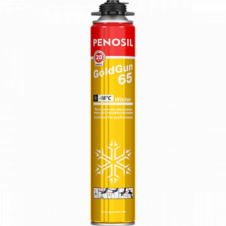 Пена профессиональная PENOSIL GoldGun 65 Winter -18'С (зимняя), 875мл / 65л