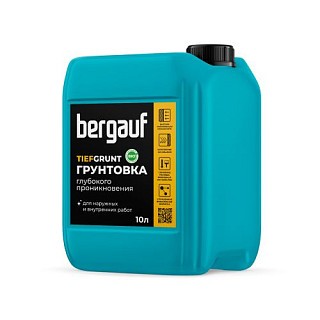 Bergauf- TIEFGRUNT, 10л, Грунтовка глубокого проникновения ЛЕТО-ЗИМА