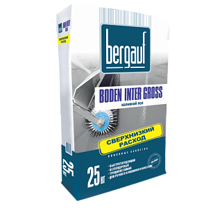 Bergauf- Boden INTER Gross, Наливной пол (3-50мм), М125, для "теплого пола", 25кг