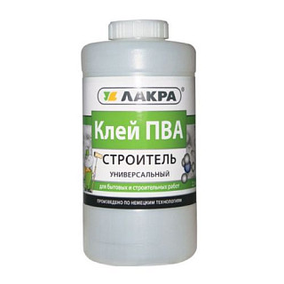 Клей ПВА строительно- универсальный 10кг,  "Строитель"   Лакра