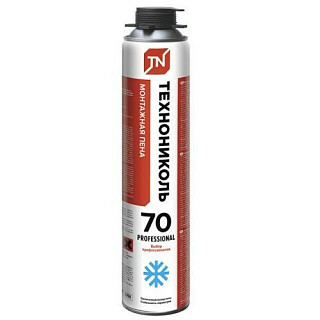 Пена профессиональная ТехноНИКОЛЬ 70 Professional Winter (зимняя), 890мл / 70л 